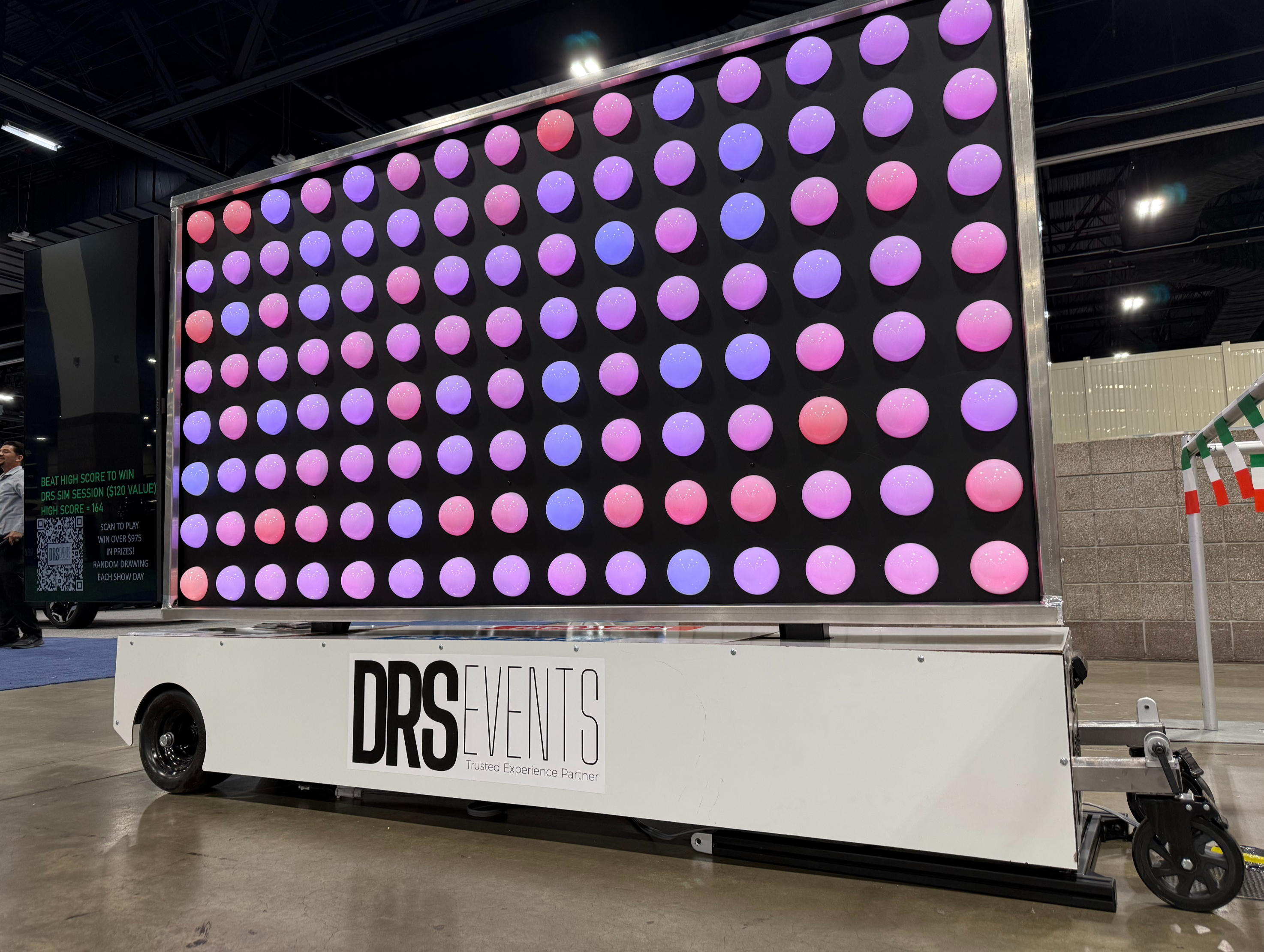 Reaction Labs reaction wall with illuminated targets